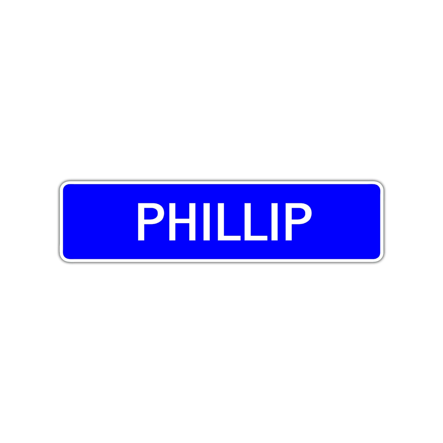 Phillip Street Sign Children Name Room Plate
