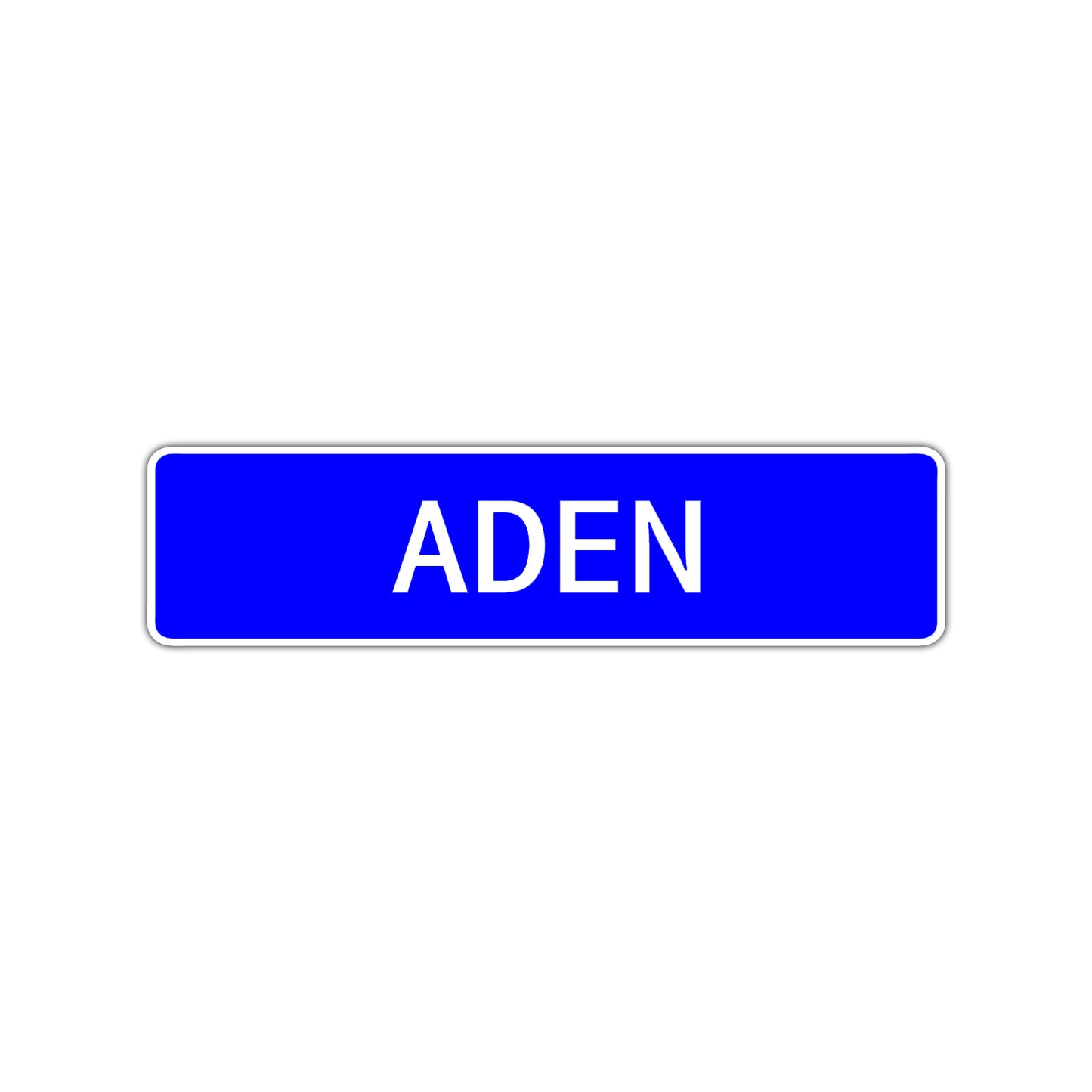 Aden Street Sign Children Name Room Plate