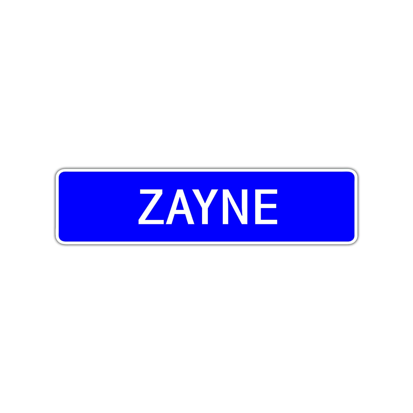 Zayne Street Sign Children Name Room Plate