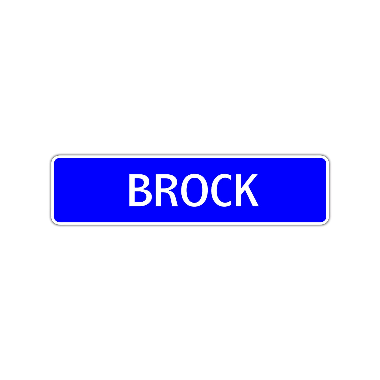 Brock Street Sign Children Name Room Plate