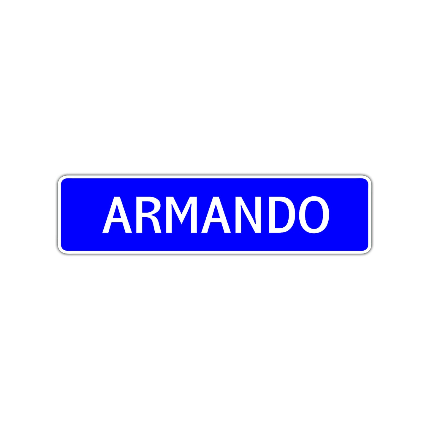 Armando Street Sign Children Name Room Plate