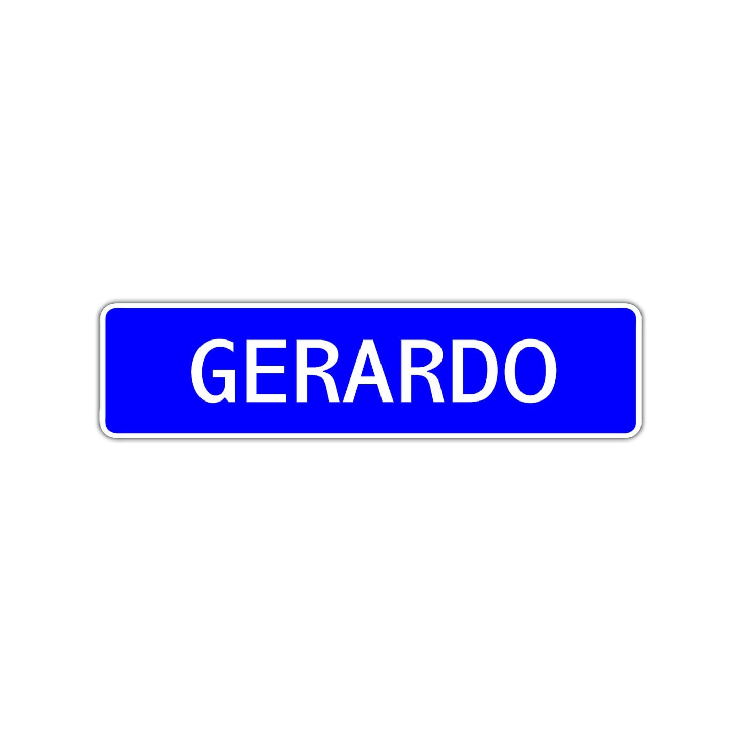 Gerardo Street Sign Children Name Room Plate