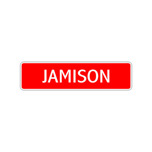 Jamison Street Sign Children Name Room Plate