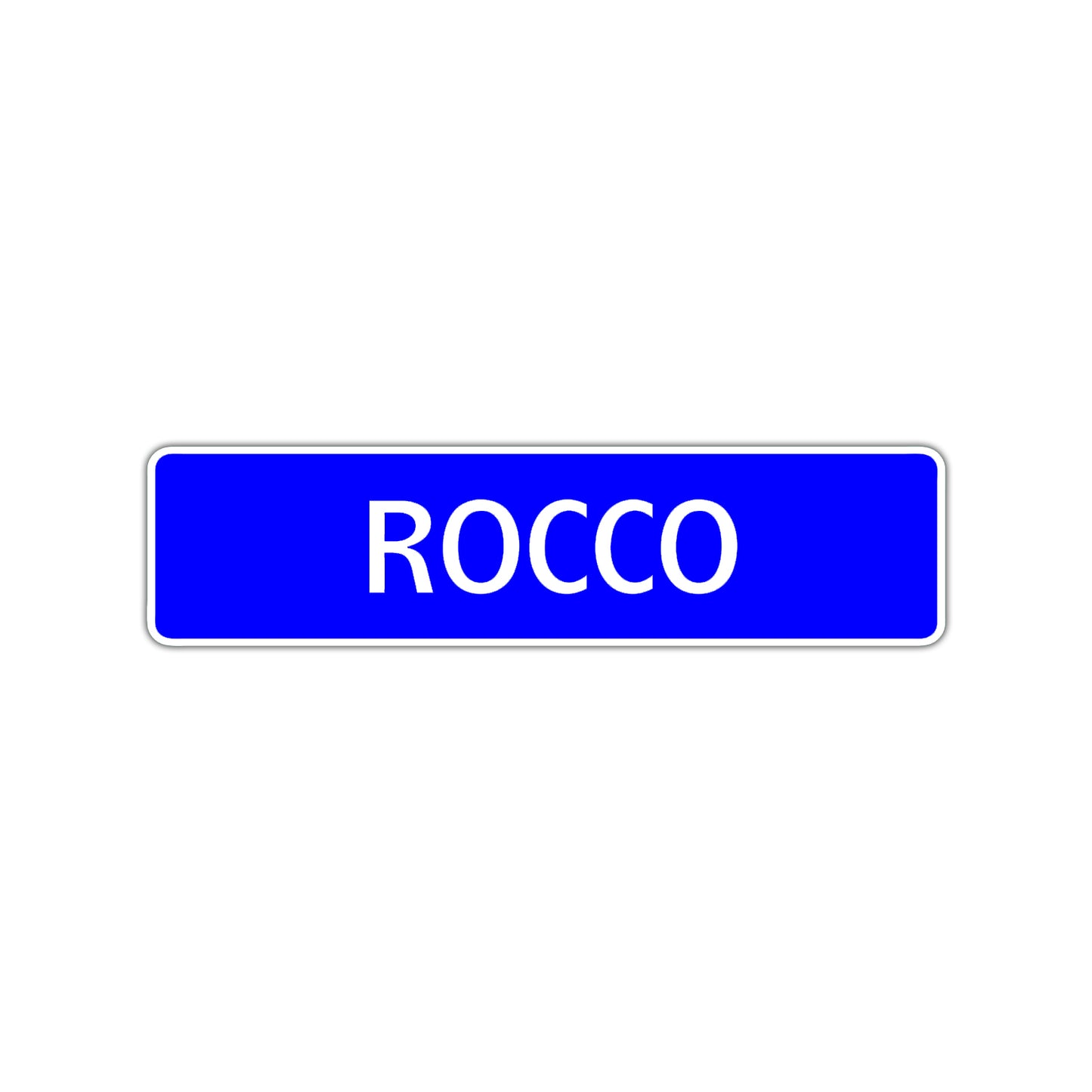 Rocco Street Sign Children Name Room Plate