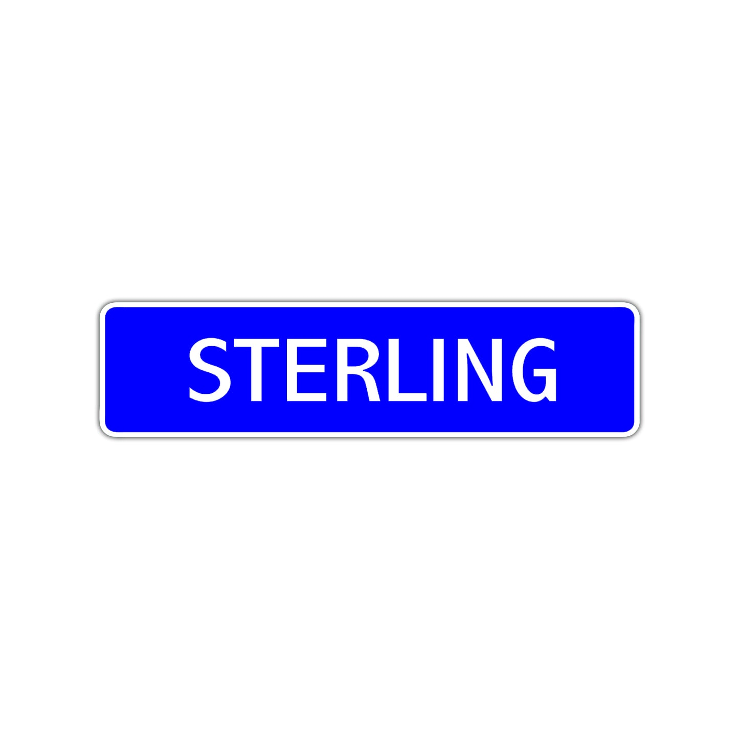 Sterling Street Sign Children Name Room Plate