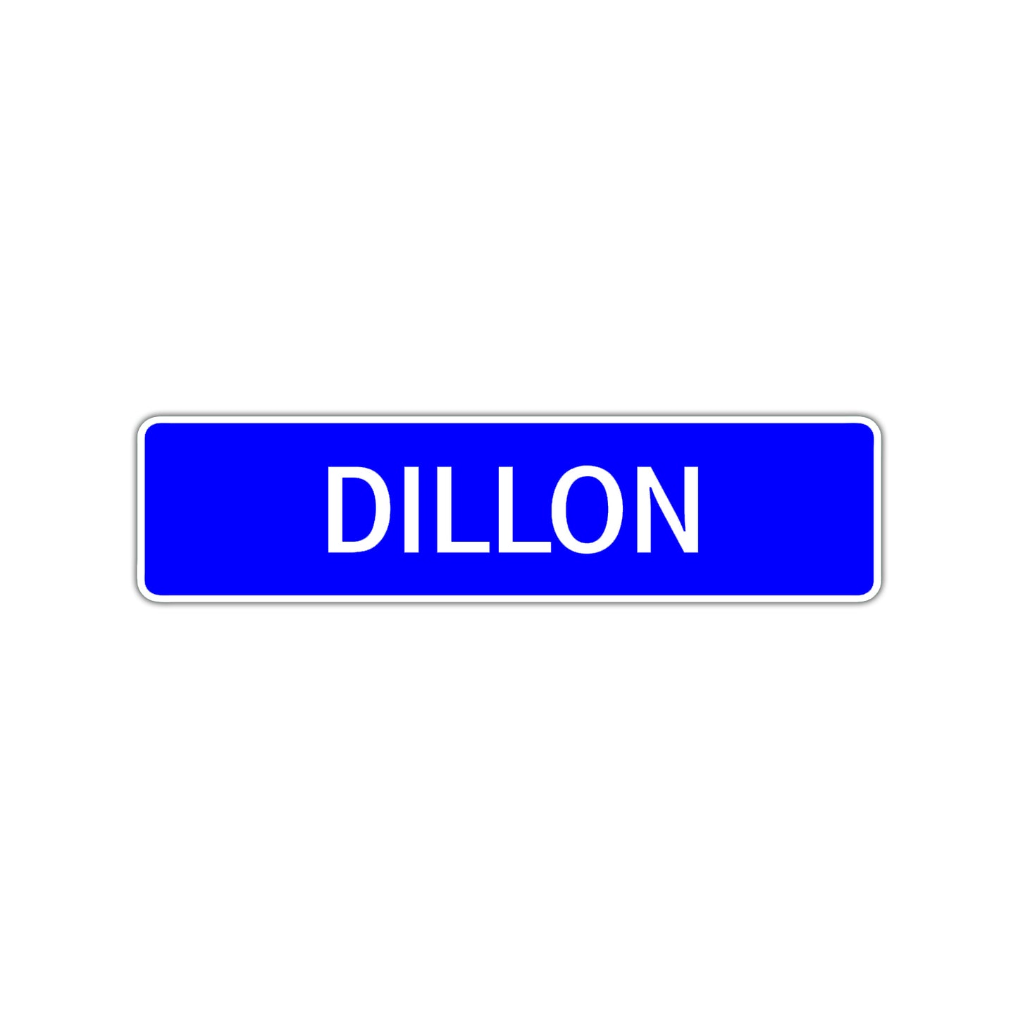 Dillon Street Sign Children Name Room Plate