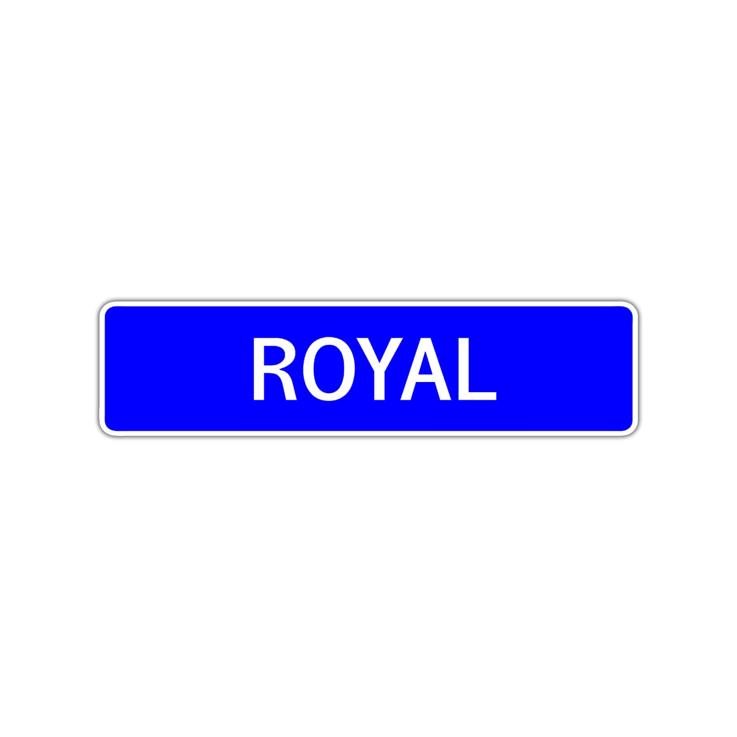 Royal Street Sign Children Name Room Plate