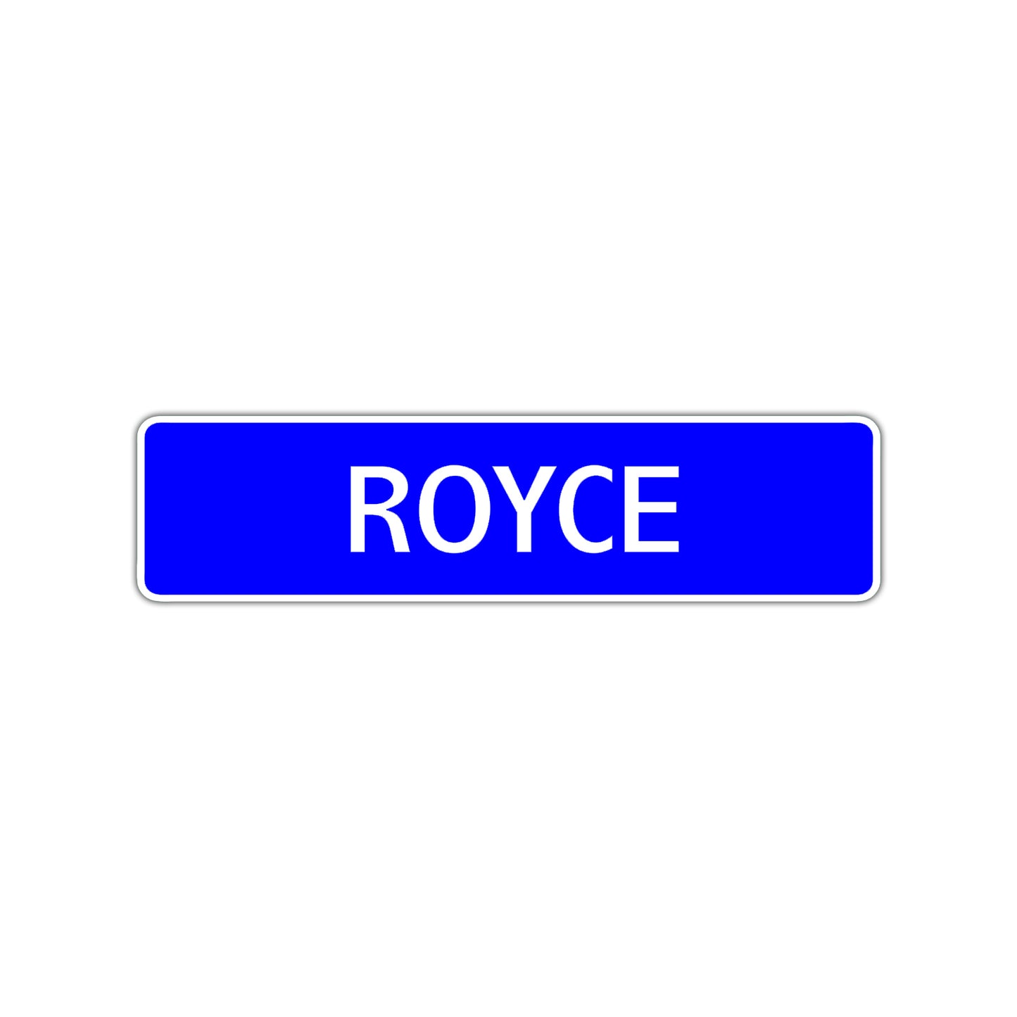 Royce Street Sign Children Name Room Plate