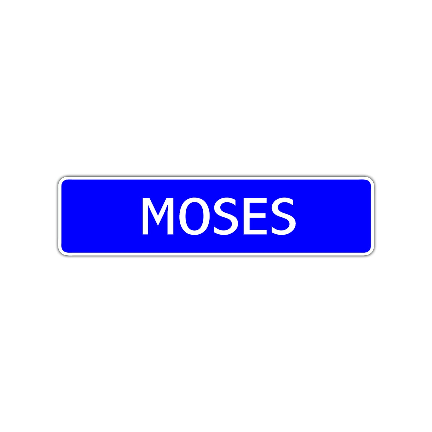 Moses Street Sign Children Name Room Plate