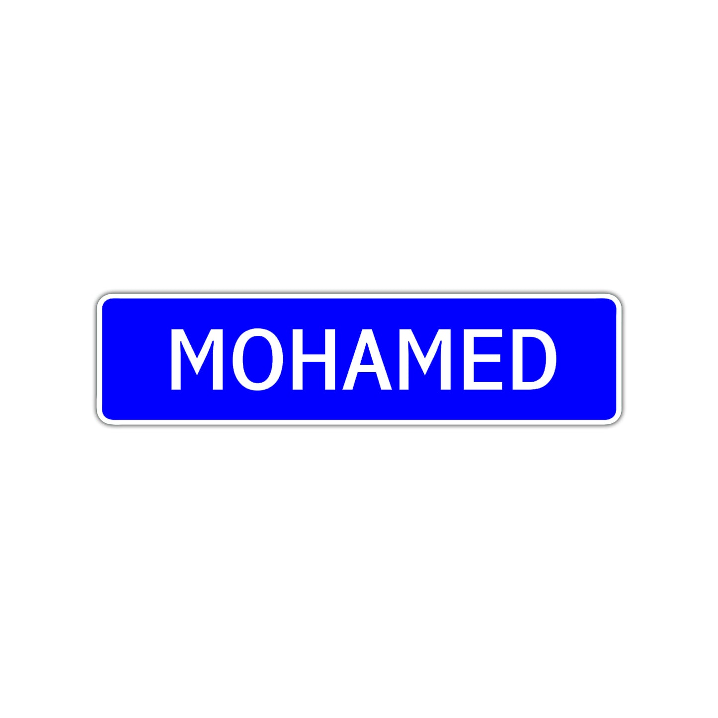 Mohamed Street Sign Children Name Room Plate