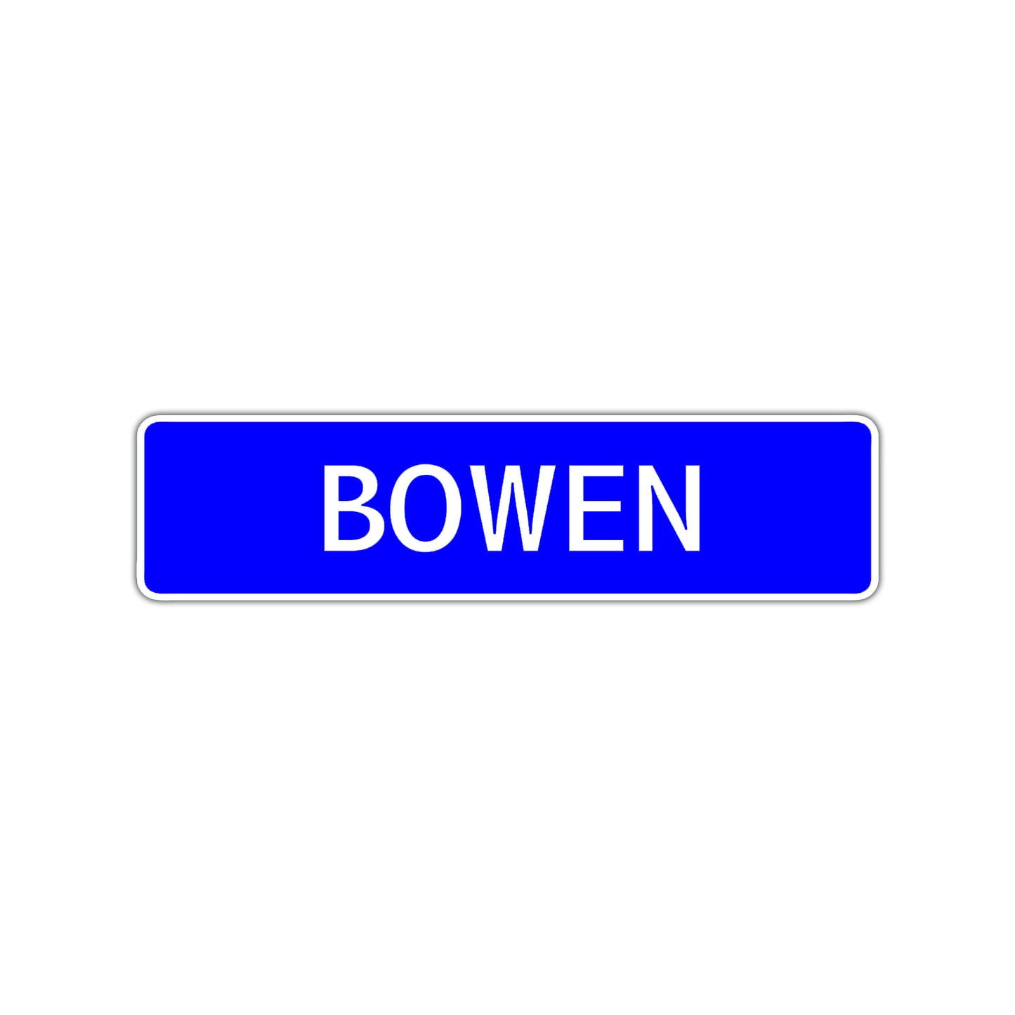 Bowen Street Sign Children Name Room Plate