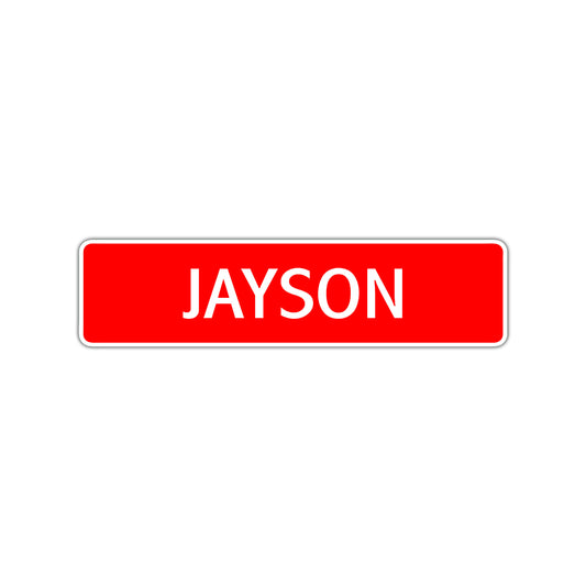 Jayson Street Sign Children Name Room Plate