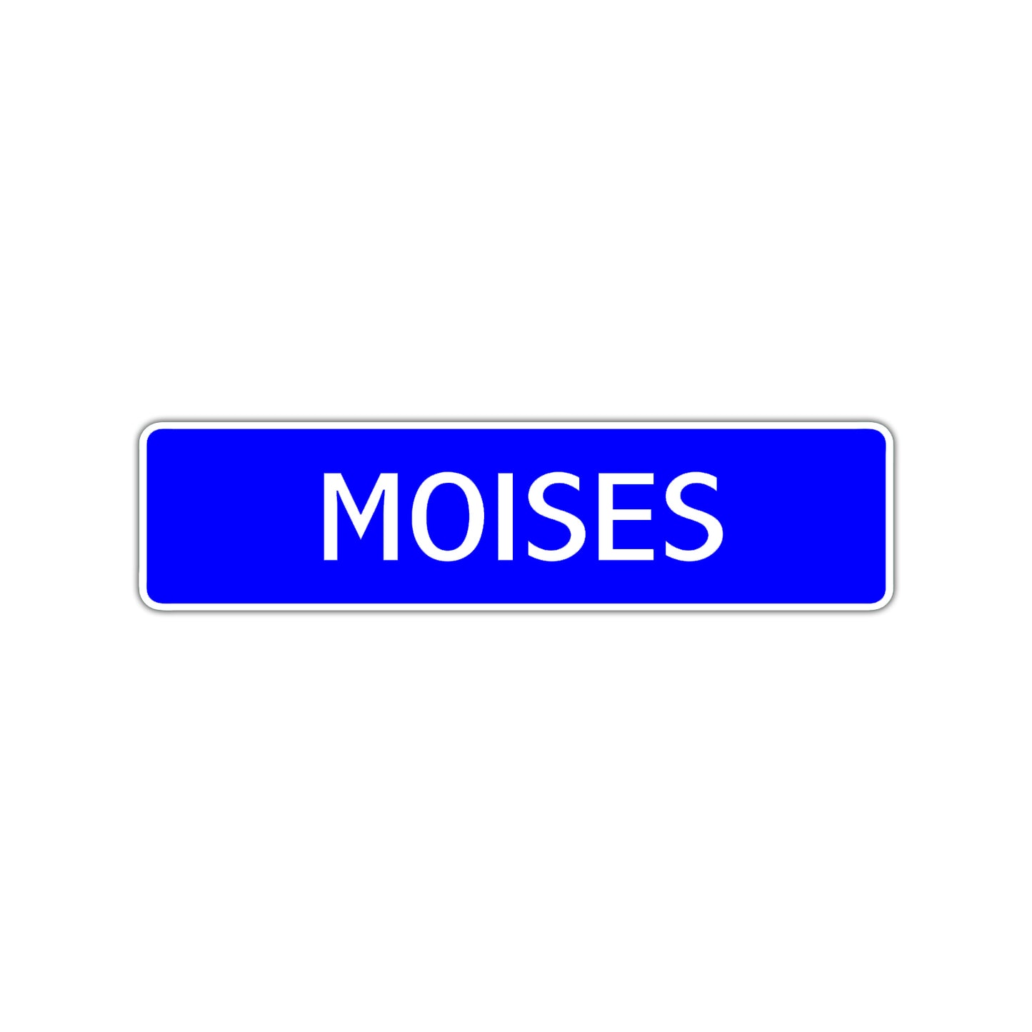 Moises Street Sign Children Name Room Plate