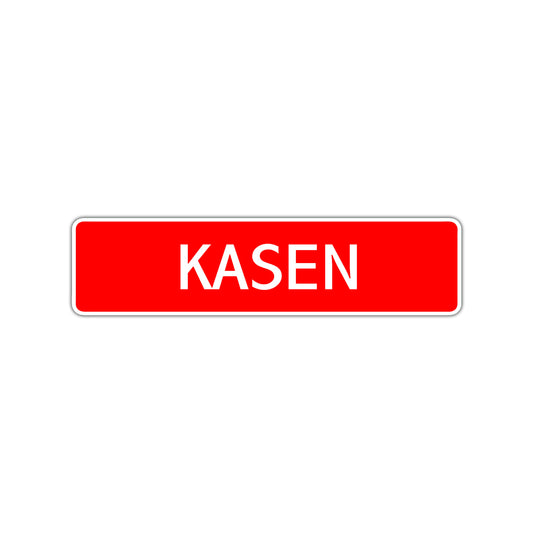 Kasen Street Sign Children Name Room Plate