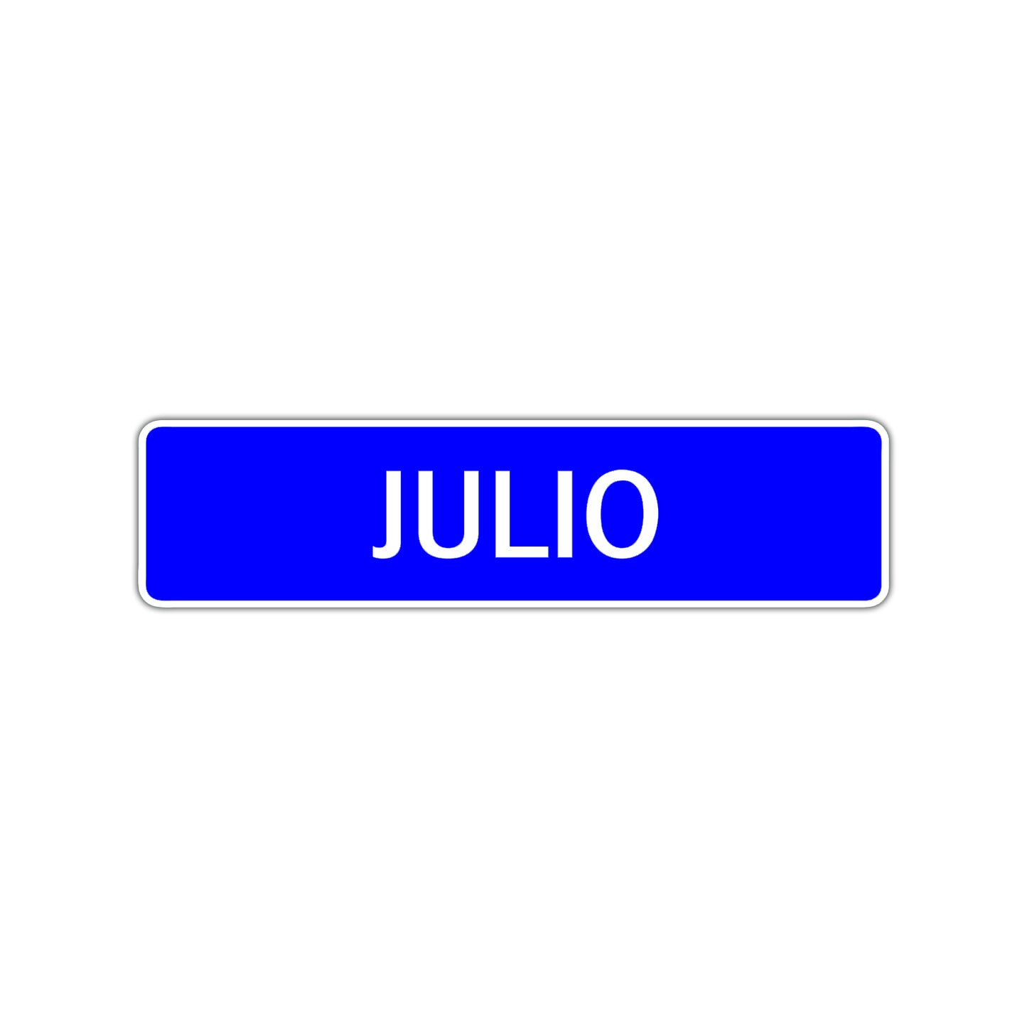Julio Street Sign Children Name Room Plate
