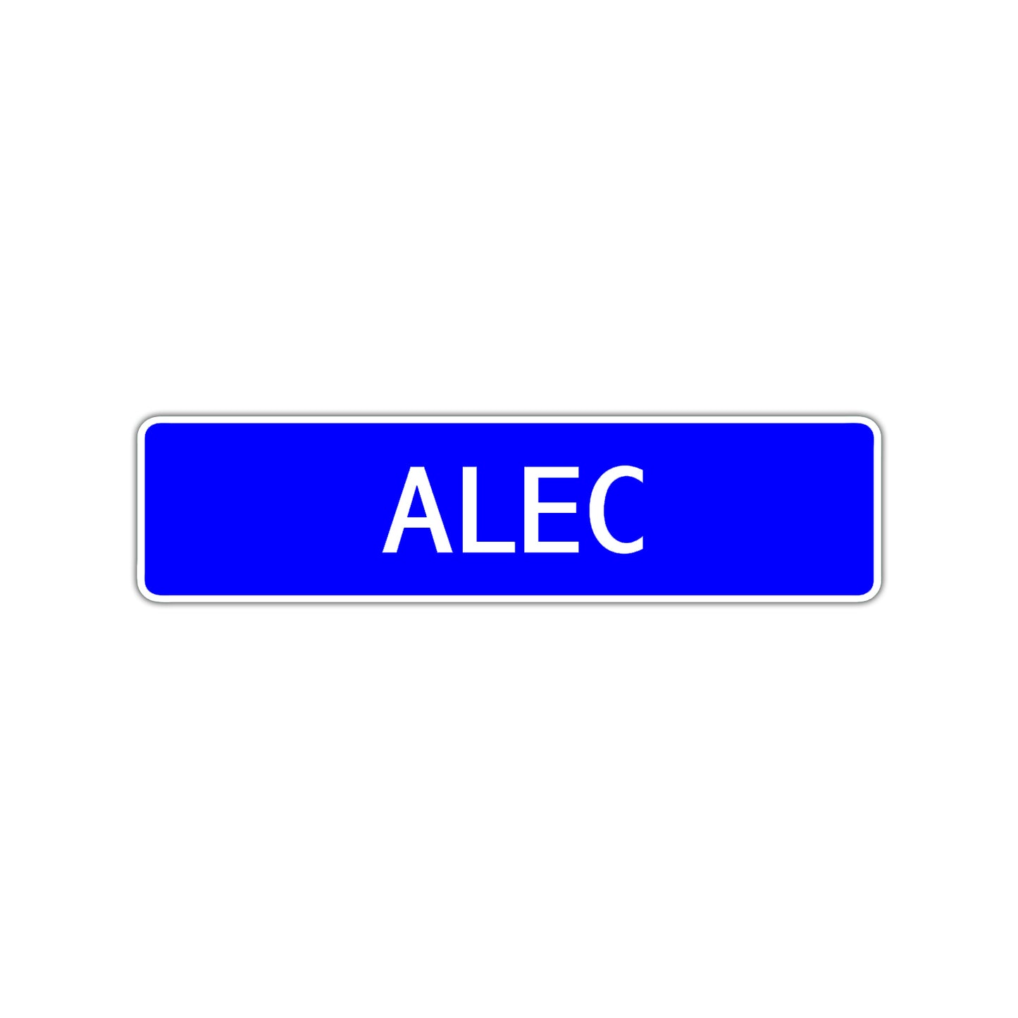 Alec Street Sign Children Name Room Plate