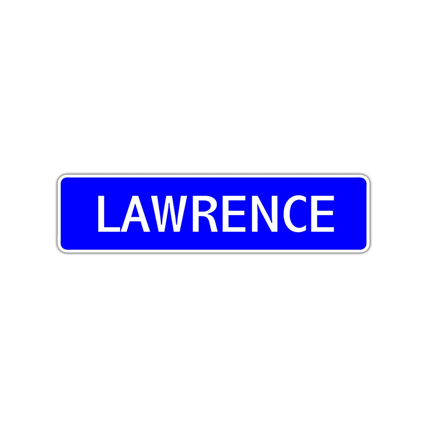 Lawrence Street Sign Children Name Room Plate