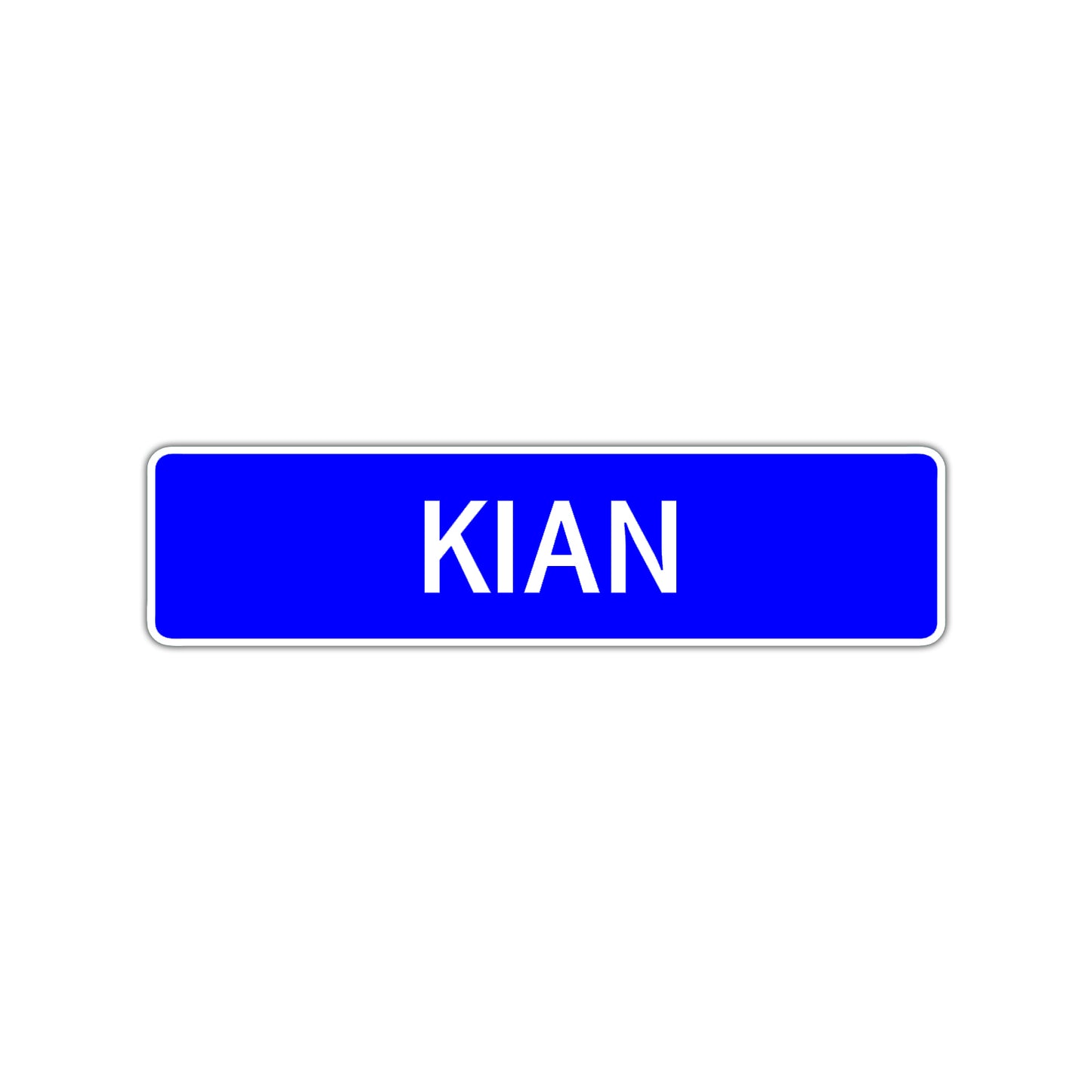 Kian Street Sign Children Name Room Plate