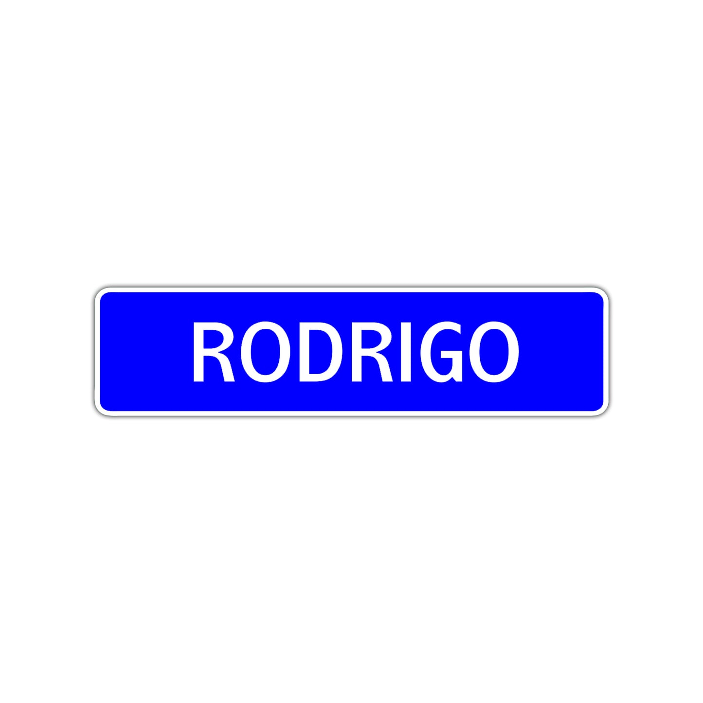 Rodrigo Street Sign Children Name Room Plate