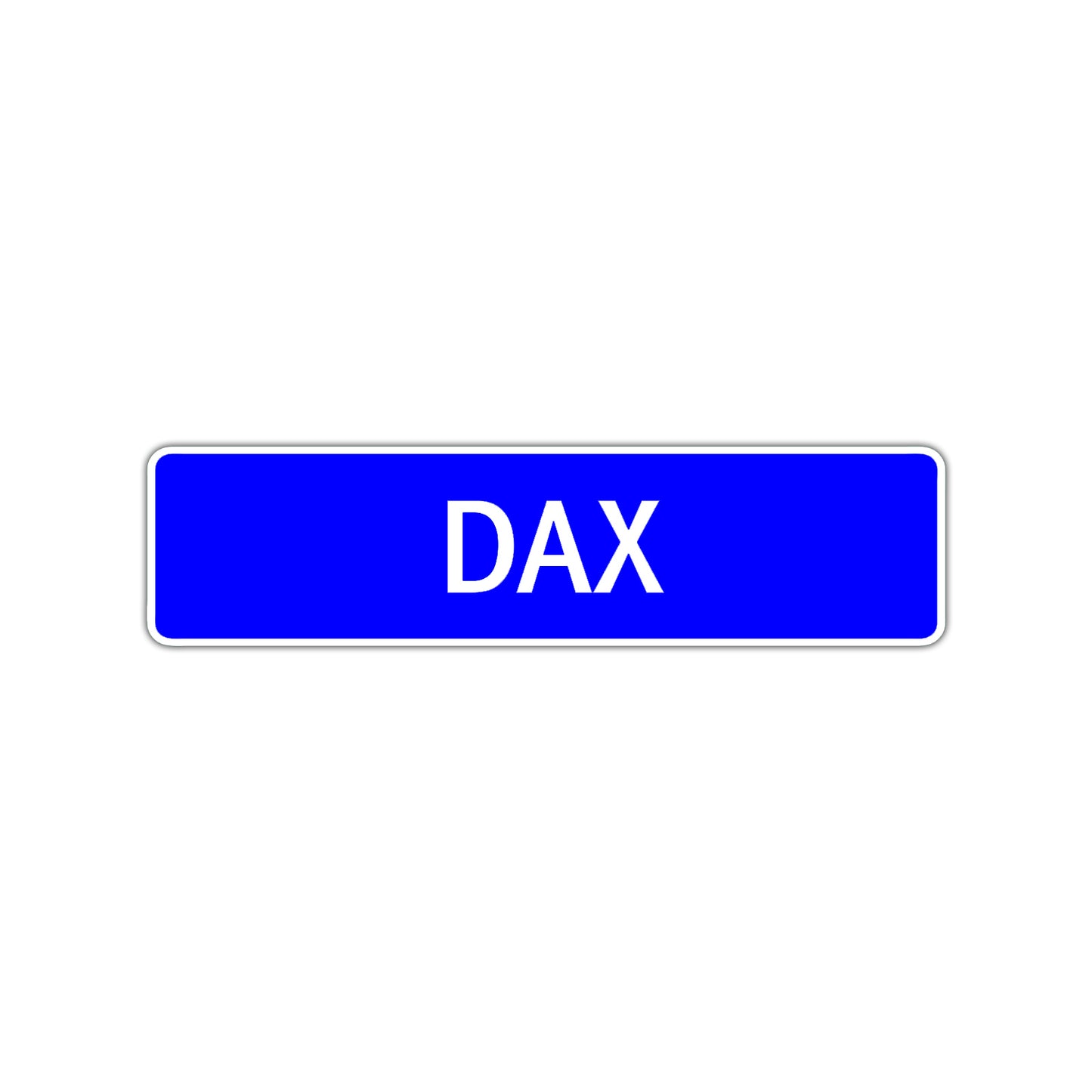 Dax Street Sign Children Name Room Plate