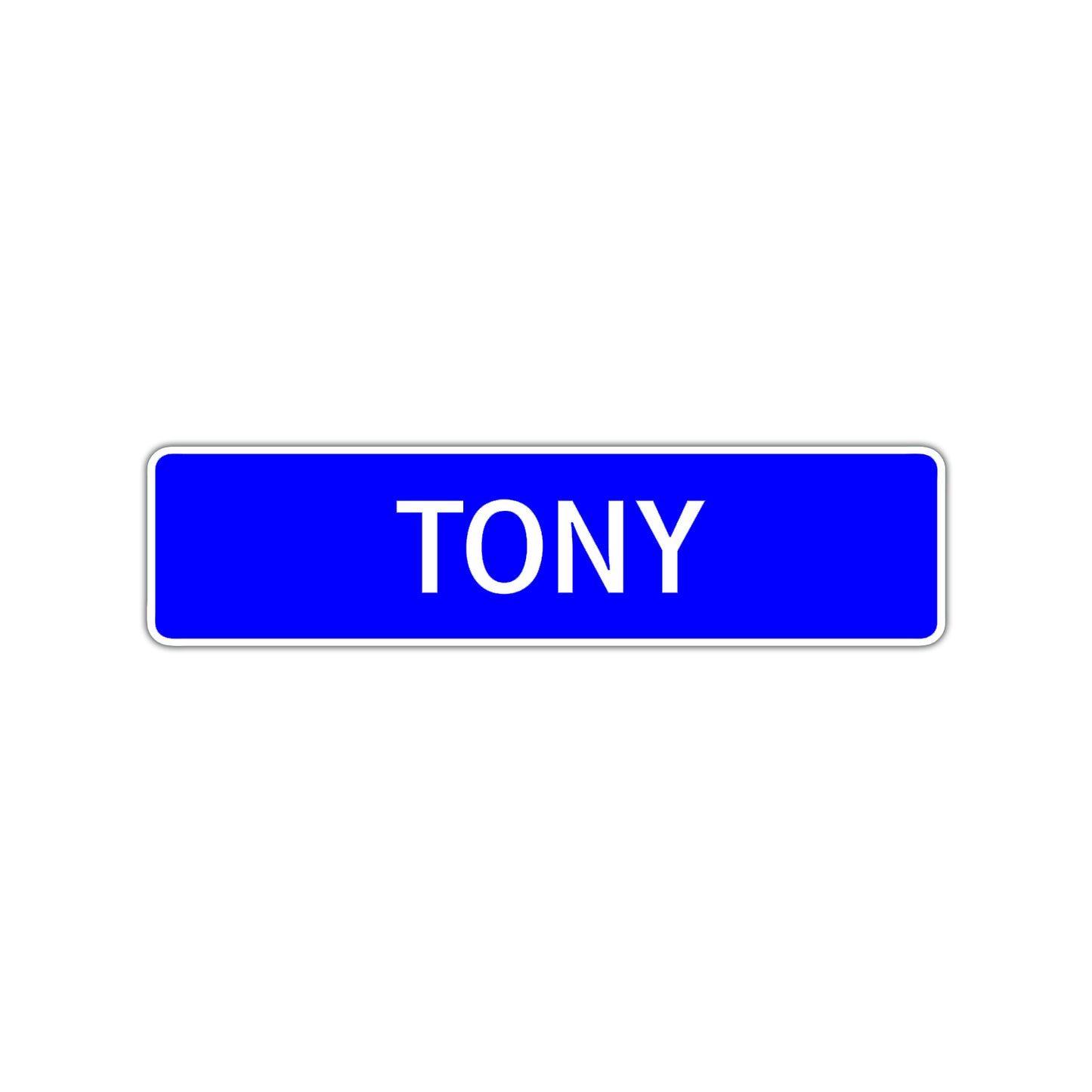 Tony Street Sign Children Name Room Plate
