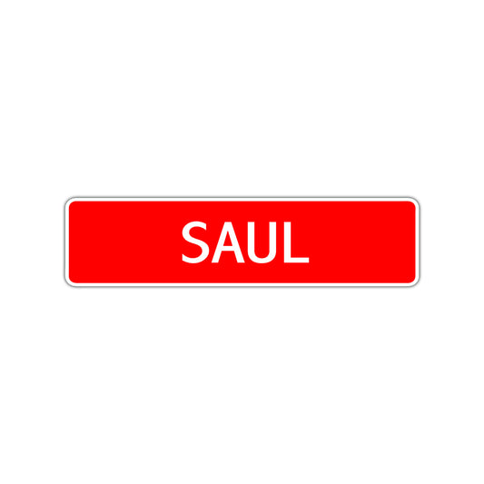 Saul Street Sign Children Name Room Plate