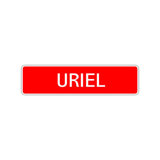 Uriel Street Sign Children Name Room Plate