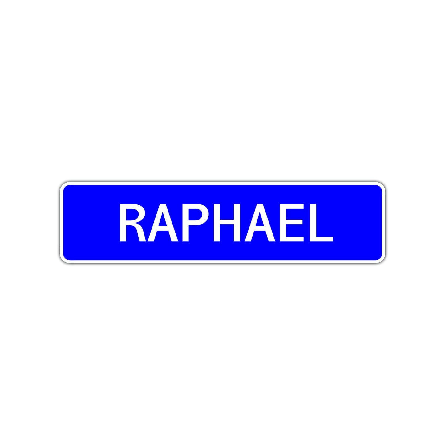 Raphael Street Sign Children Name Room Plate