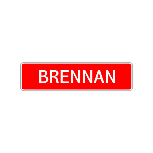 Brennan Street Sign Children Name Room Plate