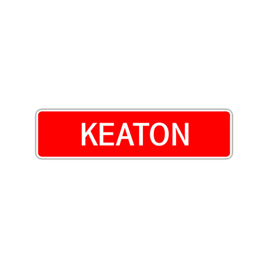 Keaton Street Sign Children Name Room Plate