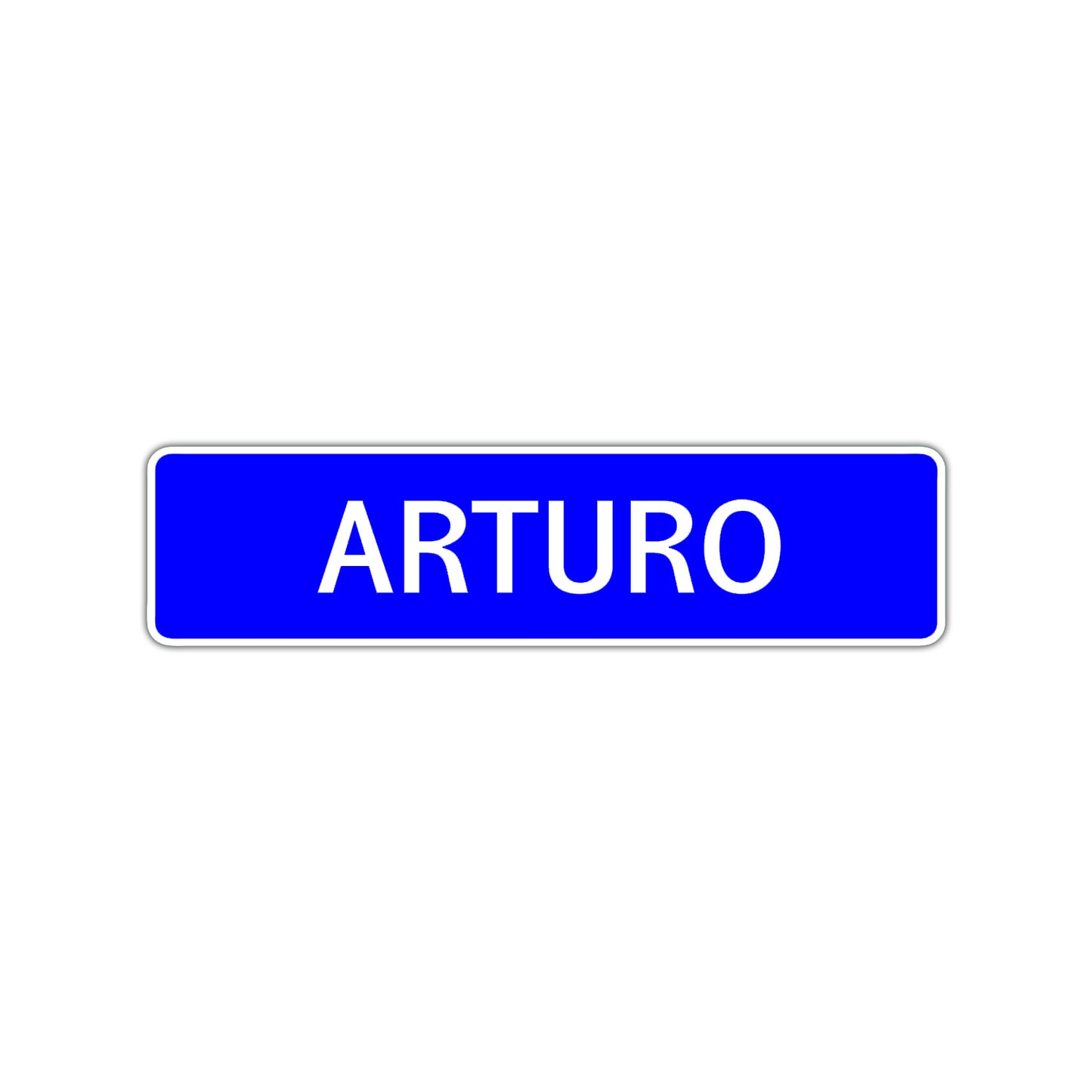 Arturo Street Sign Children Name Room Plate