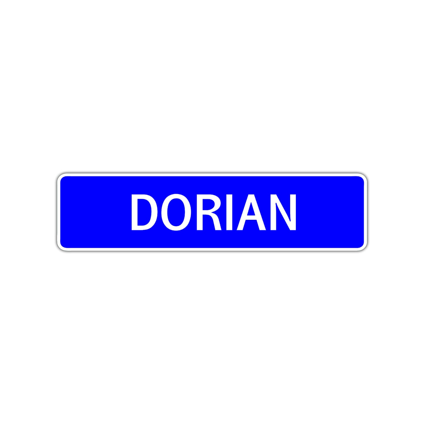 Dorian Street Sign Children Name Room Plate