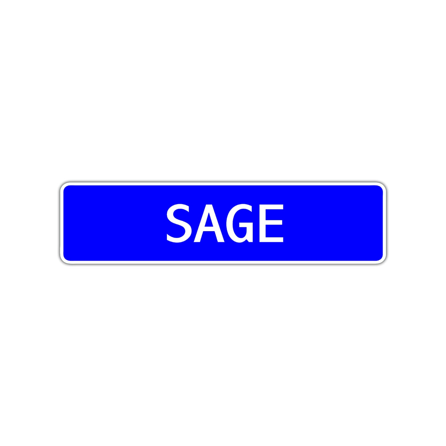 Sage Street Sign Children Name Room Plate