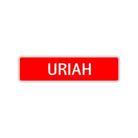 Uriah Street Sign Children Name Room Plate