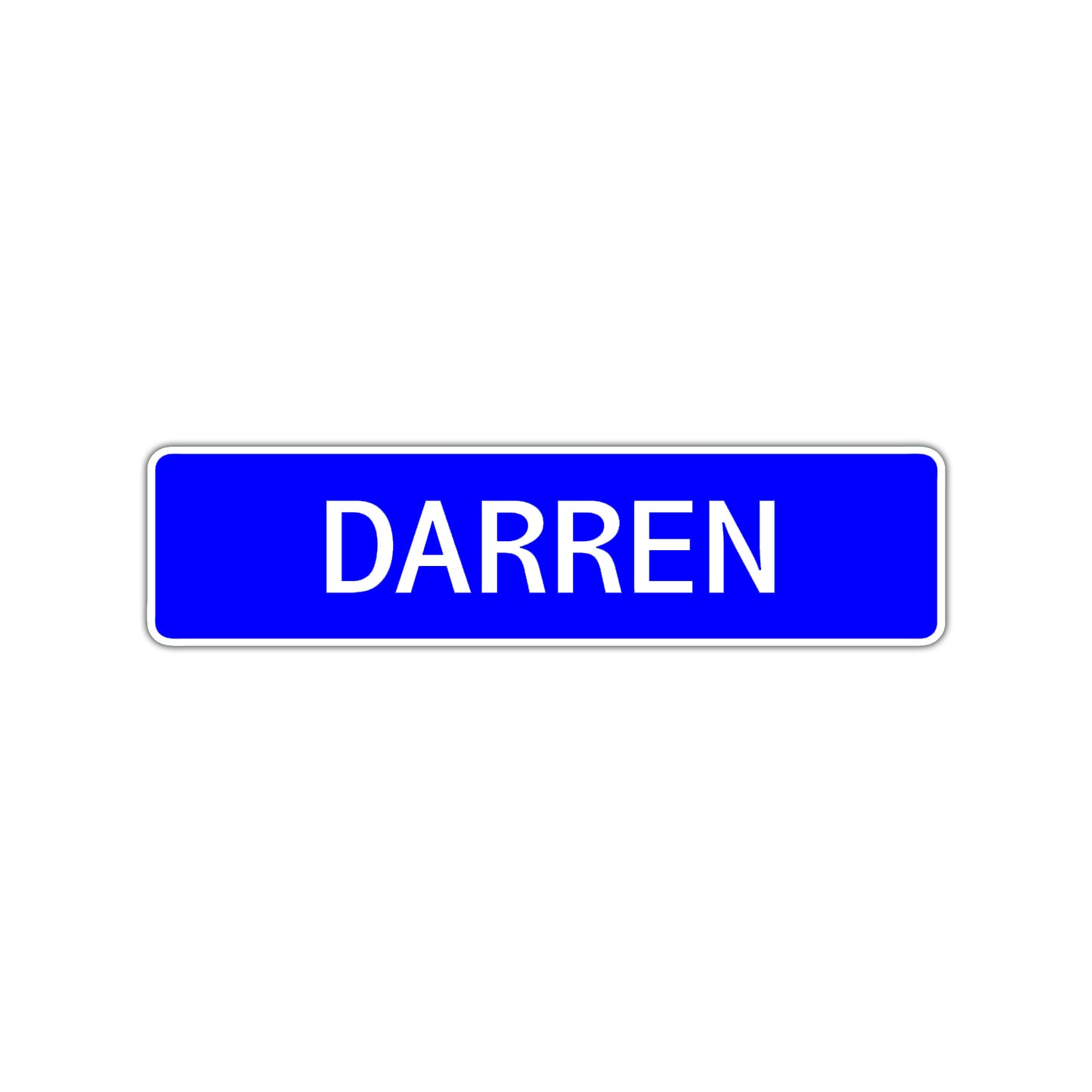 Darren Street Sign Children Name Room Plate