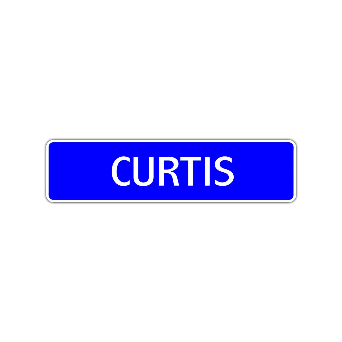 Curtis Street Sign Children Name Room Plate