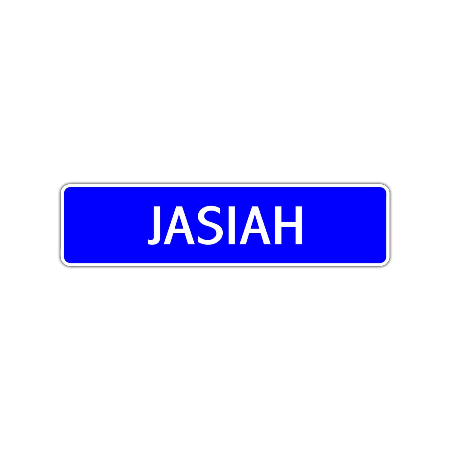 Jasiah Street Sign Children Name Room Plate