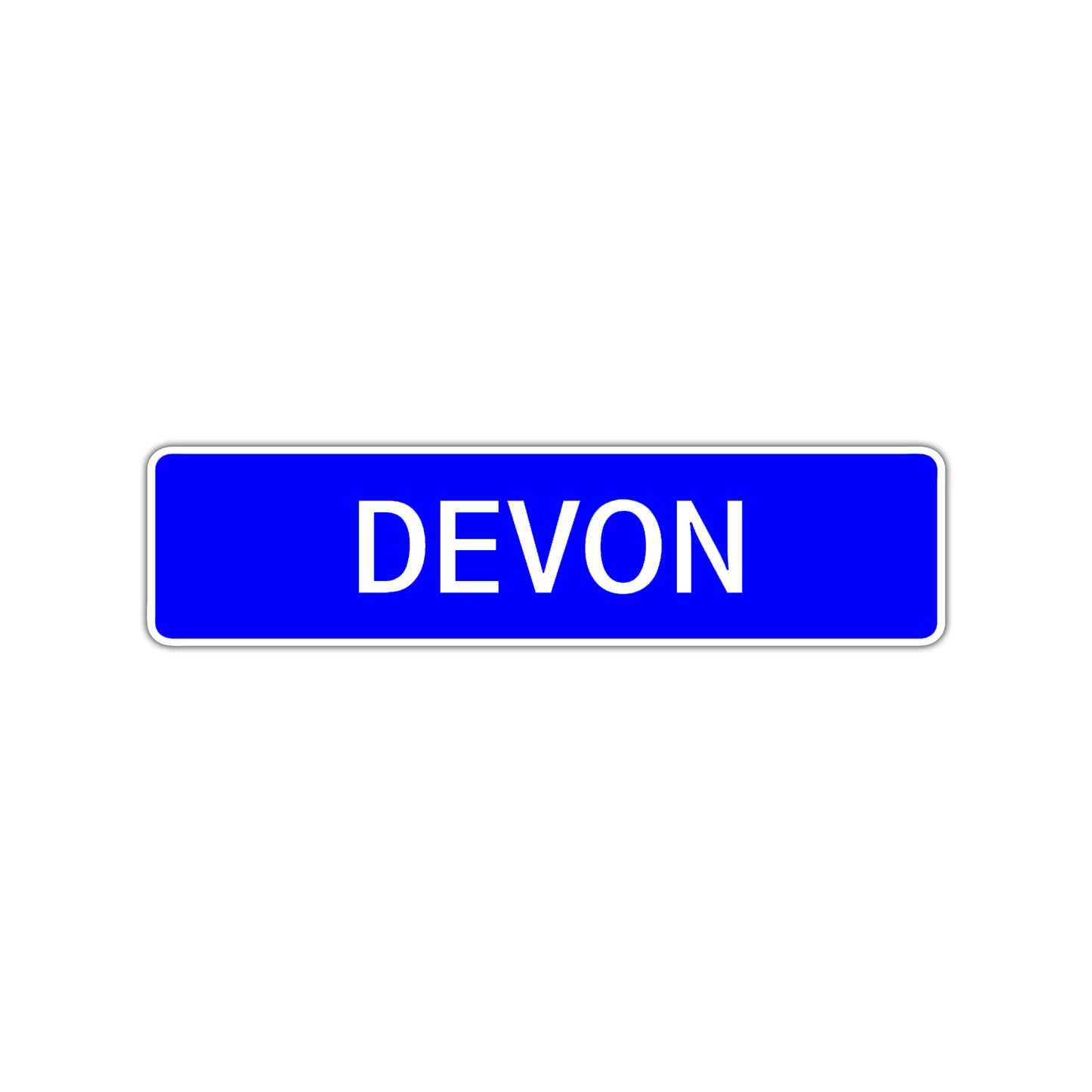 Devon Street Sign Children Name Room Plate