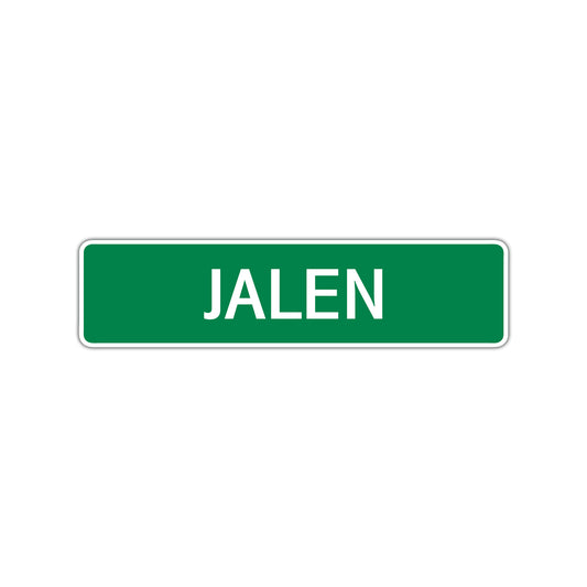 Jalen Street Sign Children Name Room Plate