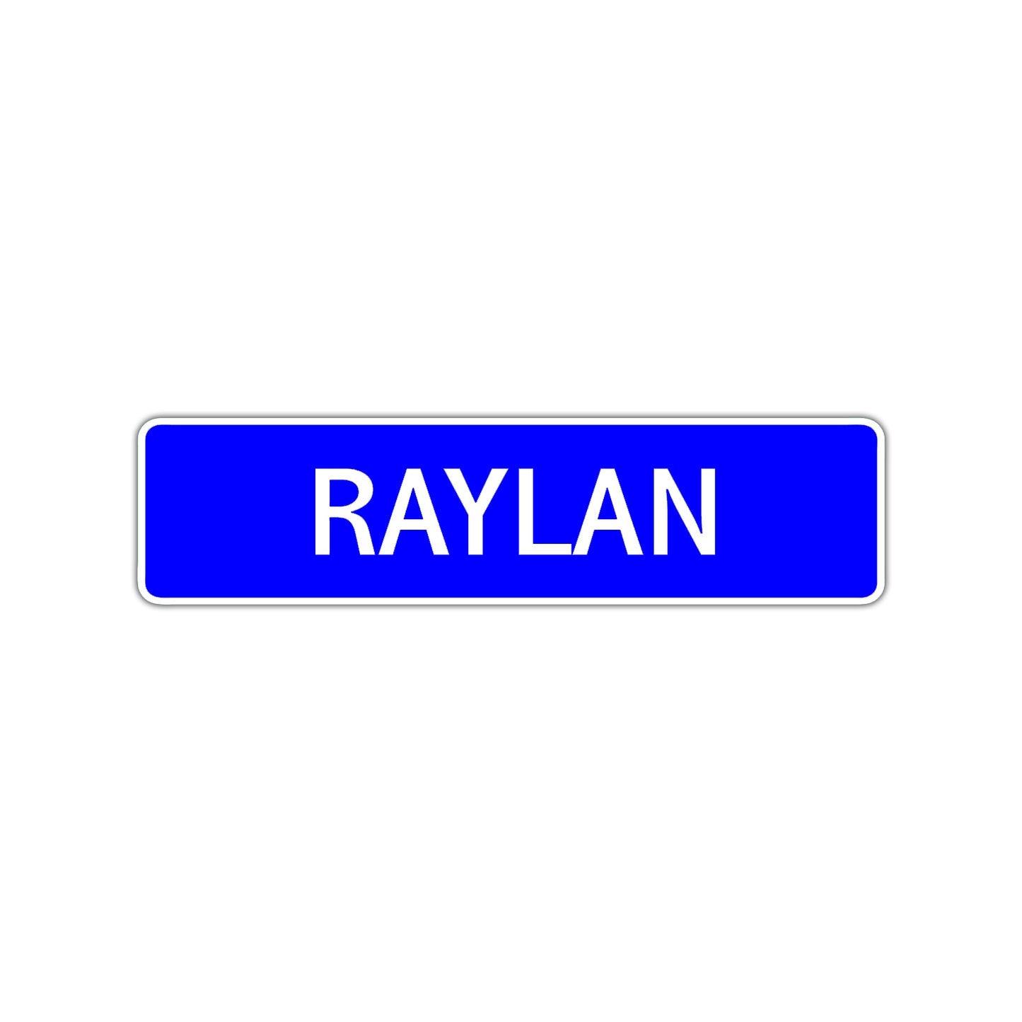 Rylan Street Sign Children Name Room Plate