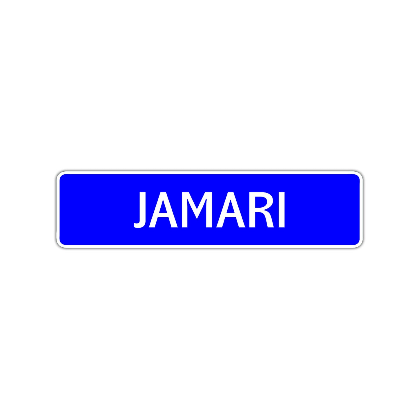 Jamari Street Sign Children Name Room Plate