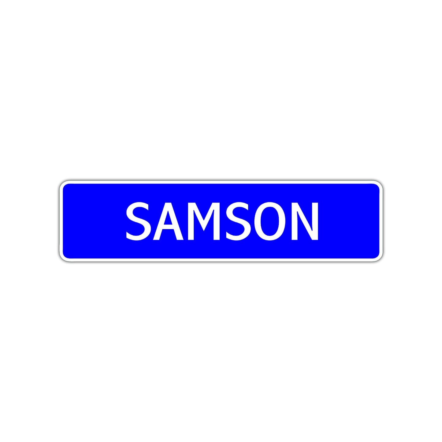 Samson Street Sign Children Name Room Plate