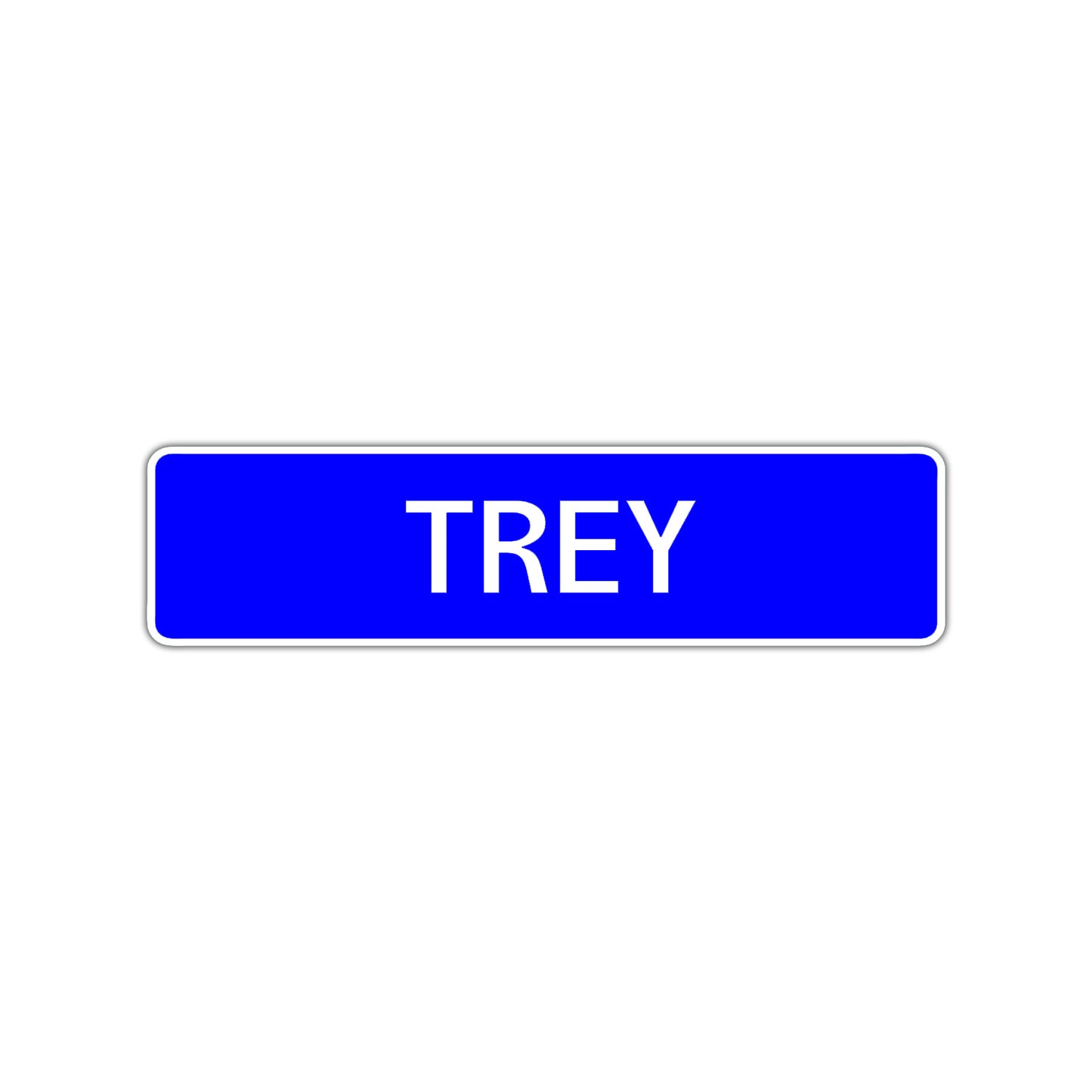 Trey Street Sign Children Name Room Plate