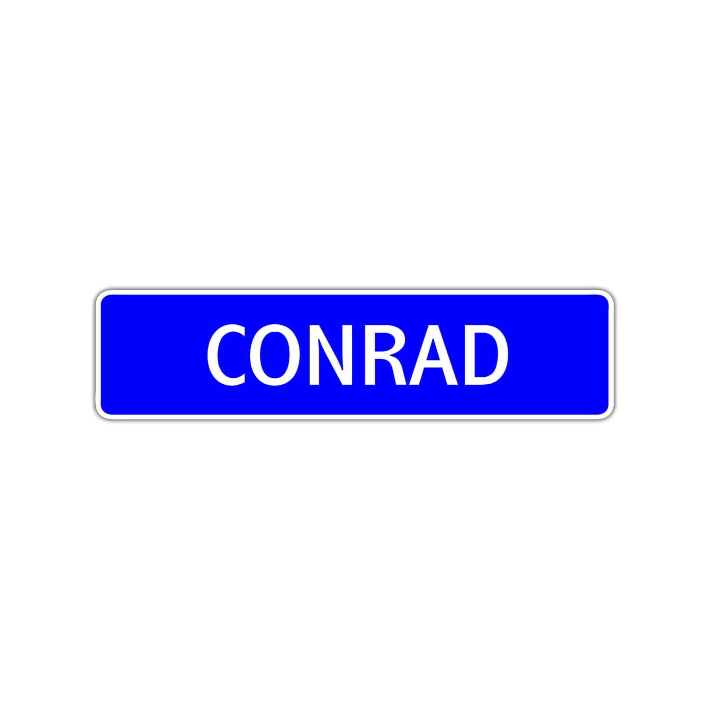 Conrad Street Sign Children Name Room Plate