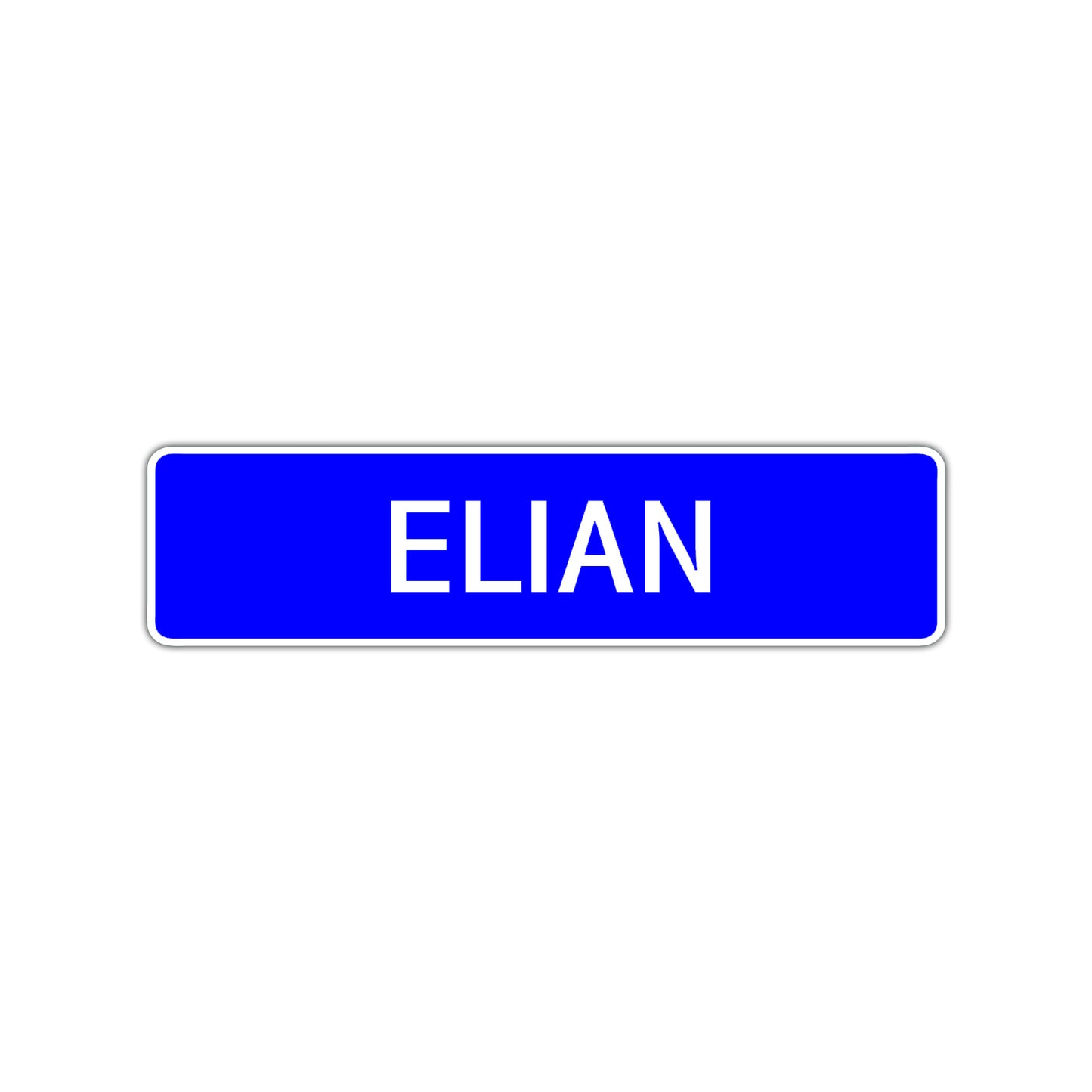 Elian Street Sign Children Name Room Plate