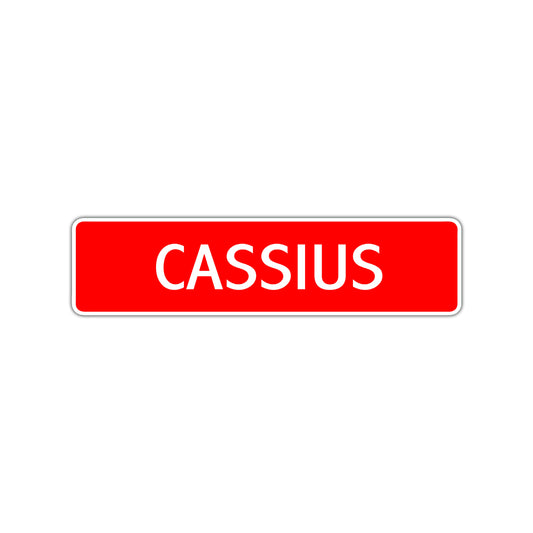 Cassius Street Sign Children Name Room Plate