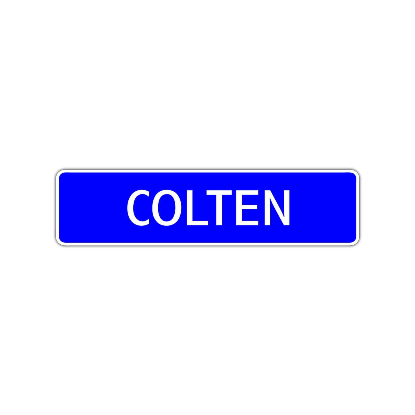 Colten Street Sign Children Name Room Plate