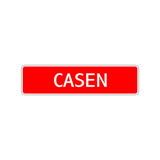 Casen Street Sign Children Name Room Plate