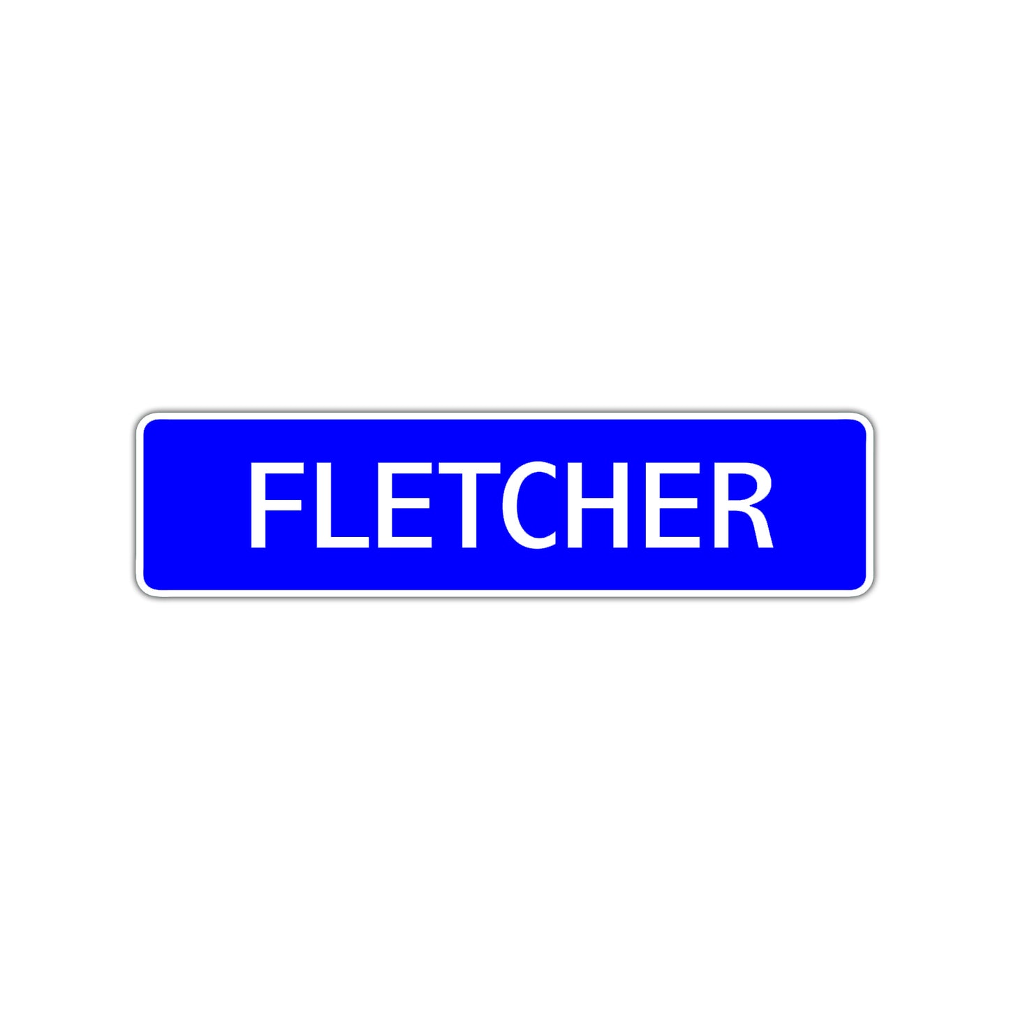Fletcher Street Sign Children Name Room Plate