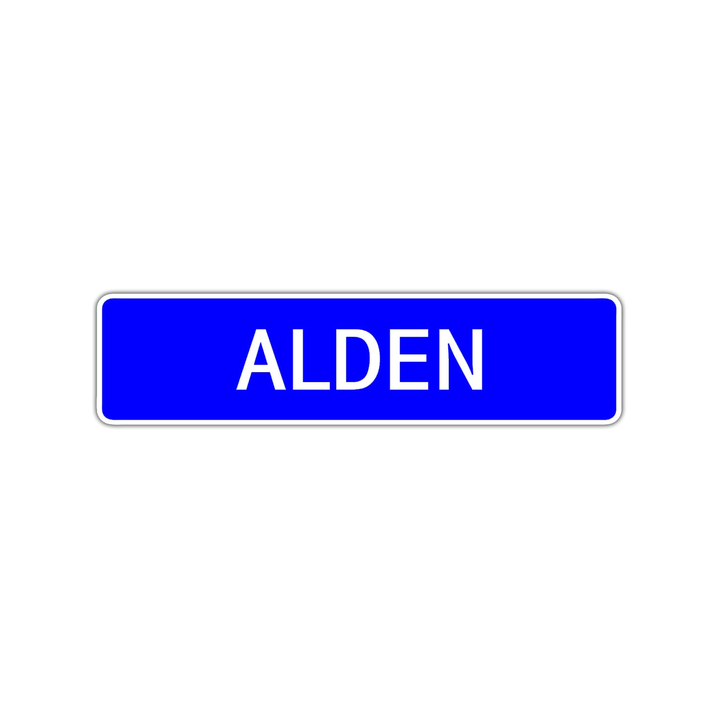 Alden Street Sign Children Name Room Plate